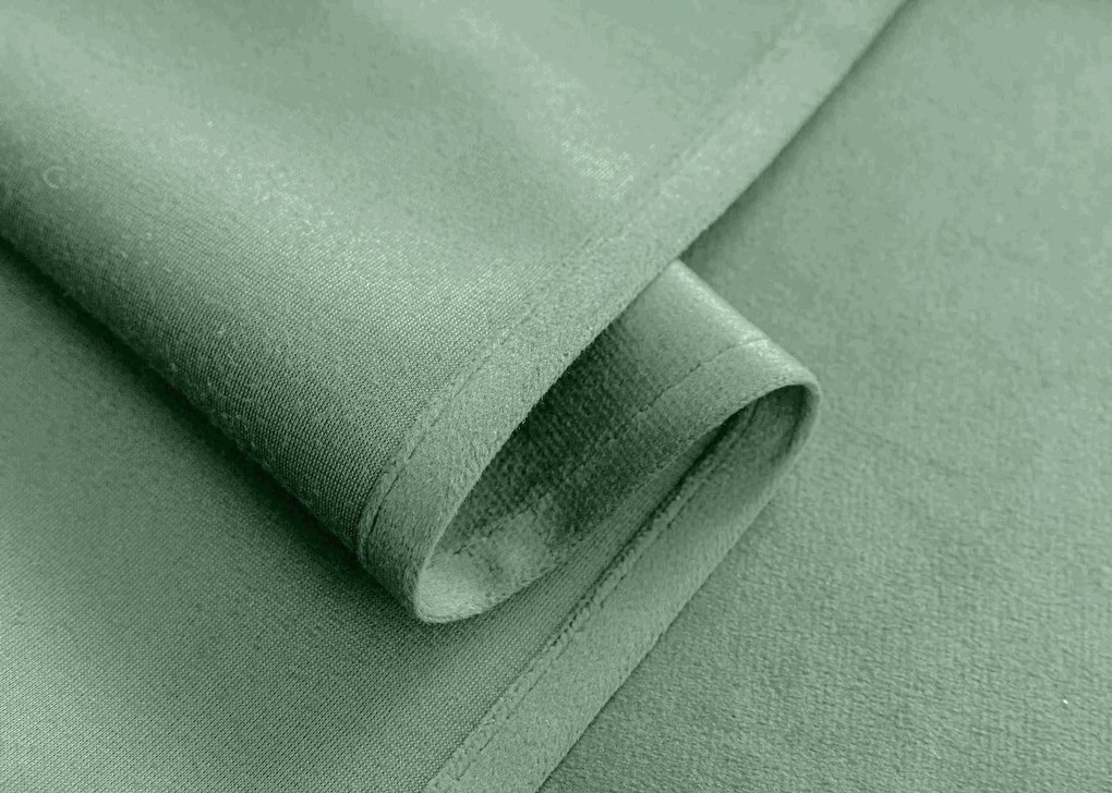 Mentolový zatemňovací záves VELVET 140x250 cm Zavesenie: Kovové krúžky