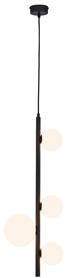 Jupiter 1926 - Luster na lanku TAIDA 4xG9/40W/230V čierna