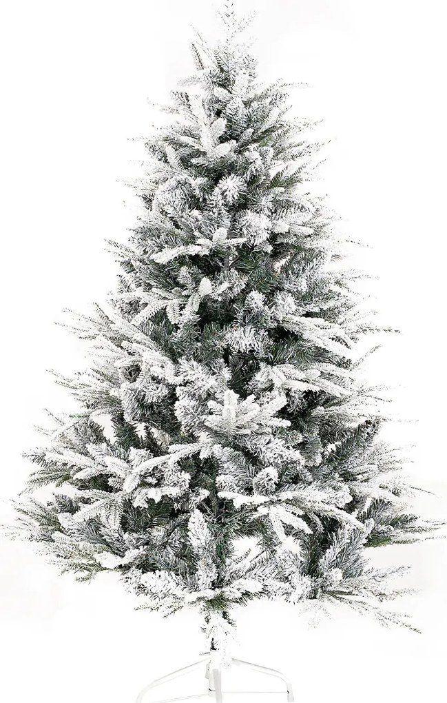 Vianočný zasnežený stromček so stojanom Cardiff, 150 cm, 150 cm
