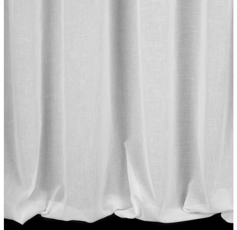 DECOREUM Hladký etamínový záves 140 cm x 250 cm biela 100 % polyester Rozmer varianty: 140 cm x 270 cm, Farba varianty: Biela 44803