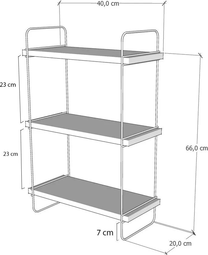 Nástenná polica Pulalis