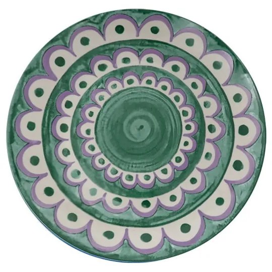 Zelené dezertné porcelánové taniere v súprave 6 ks ø 19,5 cm Tangeri green – Villa Altachiara