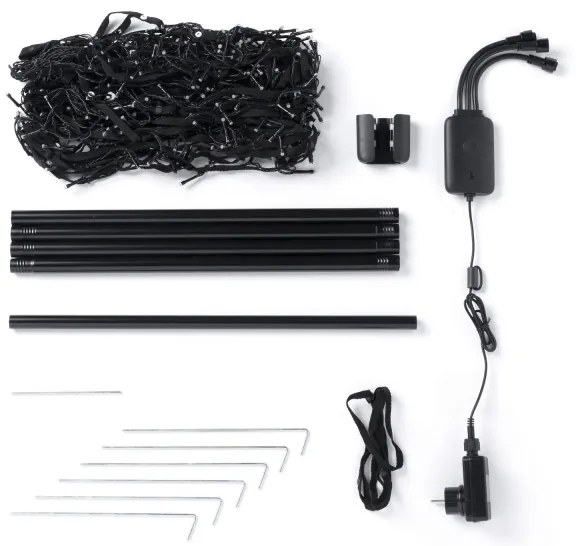 Twinkly TWP300SPP-BEU- LED RGBW Vonkajší vianočný stromček 300xLED 2m IP44 Wi-Fi