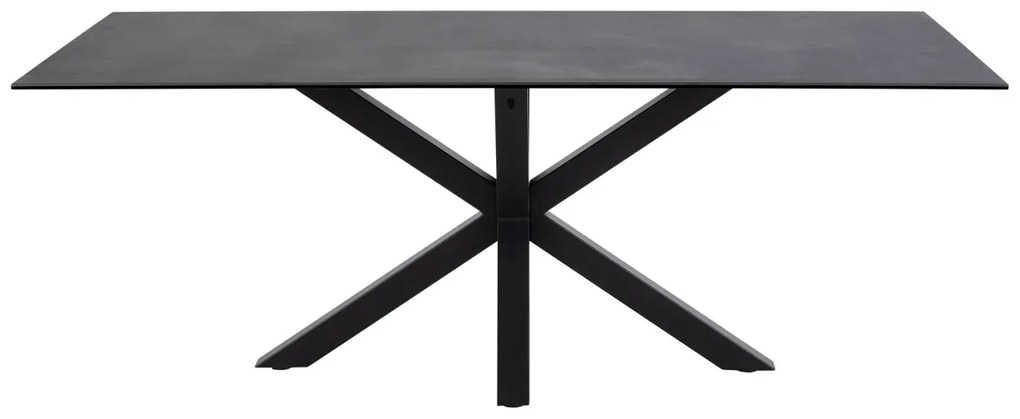 Keramický jedálenský stôl Neele 160 cm čierny - Otvorené balenie