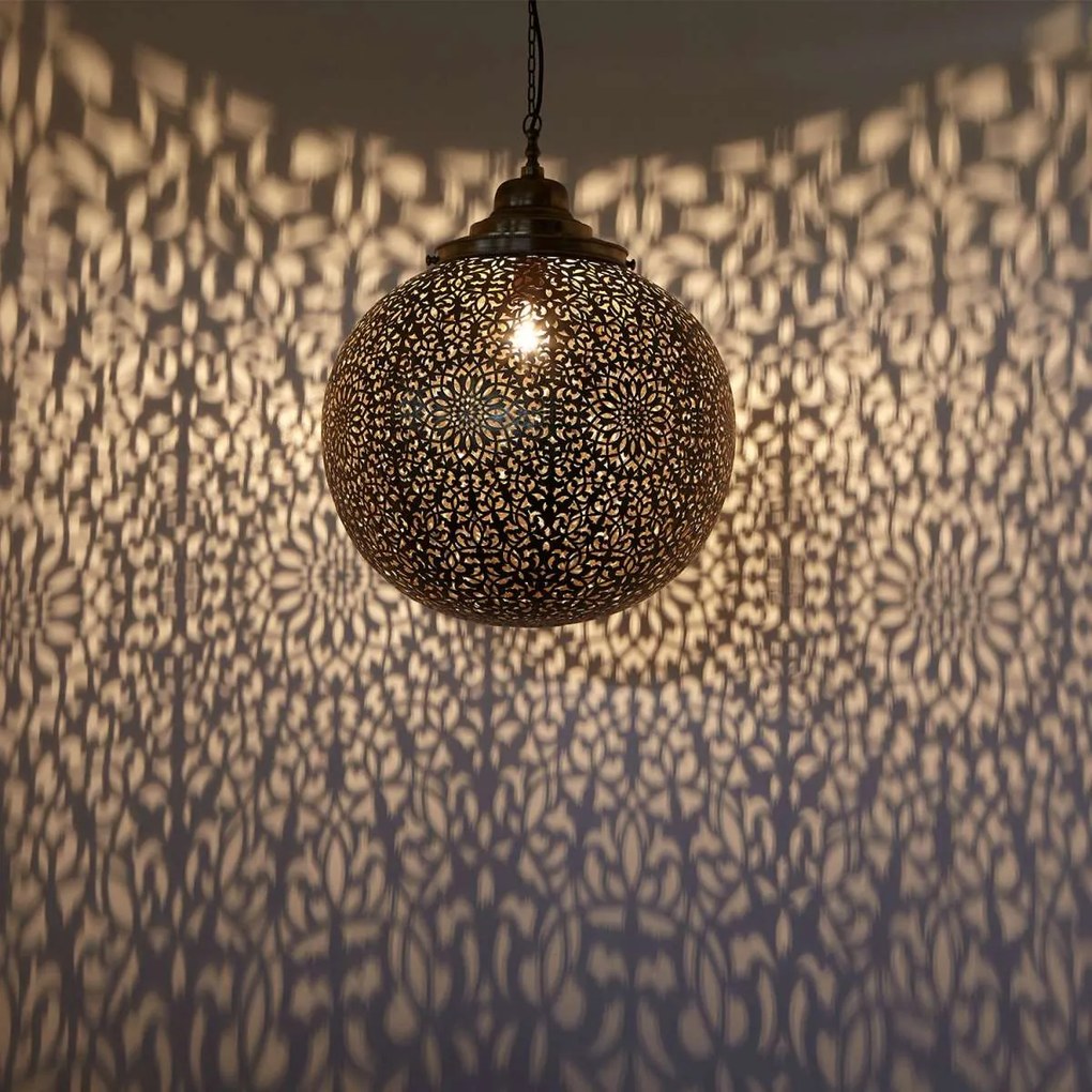 Luxusná mosadzná lampa Medina
