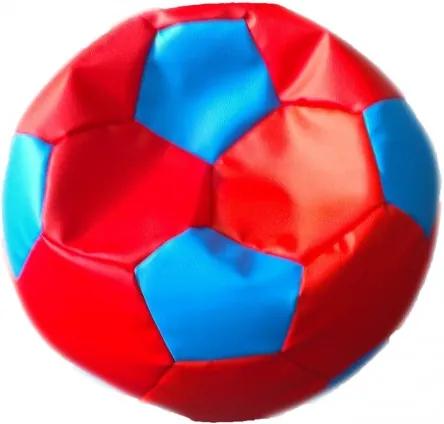Sedací vak malá červeno modrá futbalová lopta