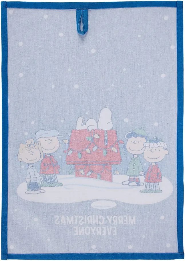 PEANUTS Utierka "Merry Christmas" - tm.modrá