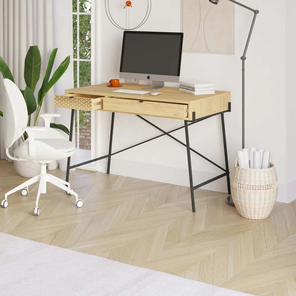 Pracovný stôl v dekore duba 60x110 cm Ecrin – Marckeric