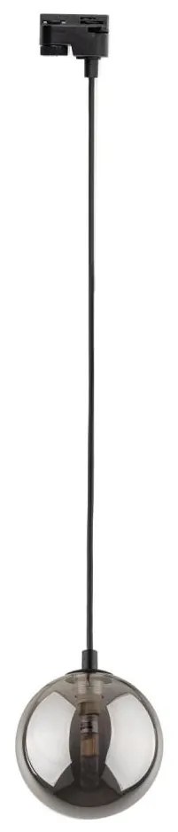 Luster na lanku do lištového systému TRACER 1xG9/8W/230V čierna/dymová čierna