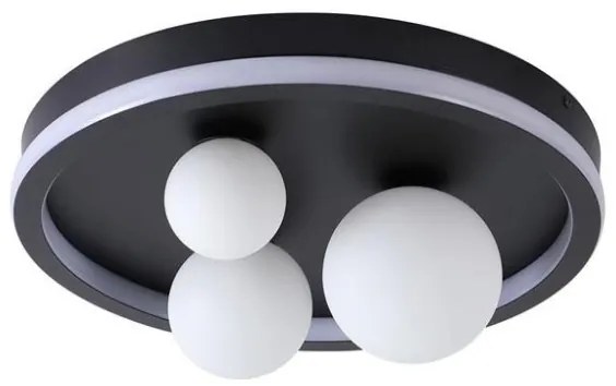 Searchlight 73380BK - LED stropné svietidlo TRIDENT LED/20W/230V priemer 40 cm