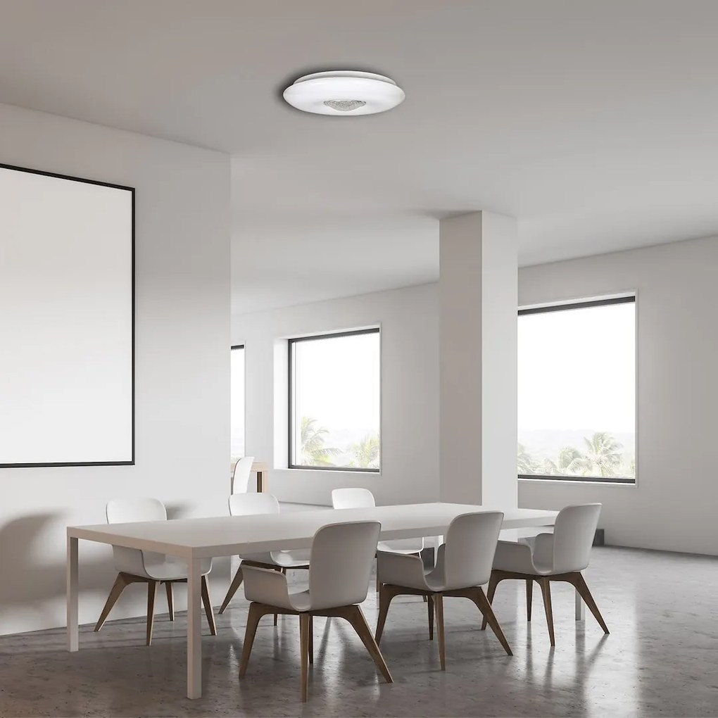 Stropné LED svietidlo Vela, 1x LED 24w, 3000-6000k, w, s ovládačom