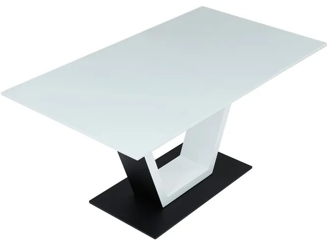 Autronic BONTEC Jedálenský stôl rozkladací 160x90cm, mdf, biela, HT-D1931 WT Farba: Biela