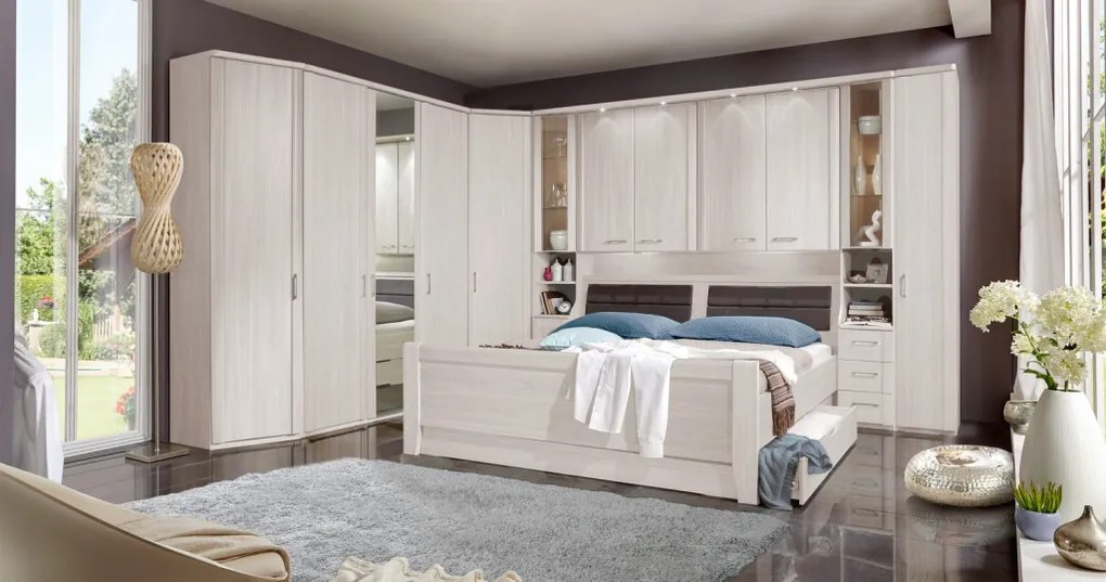 Šatníková skriňa Luxor, 33 cm, polárny smrekovec, pravá