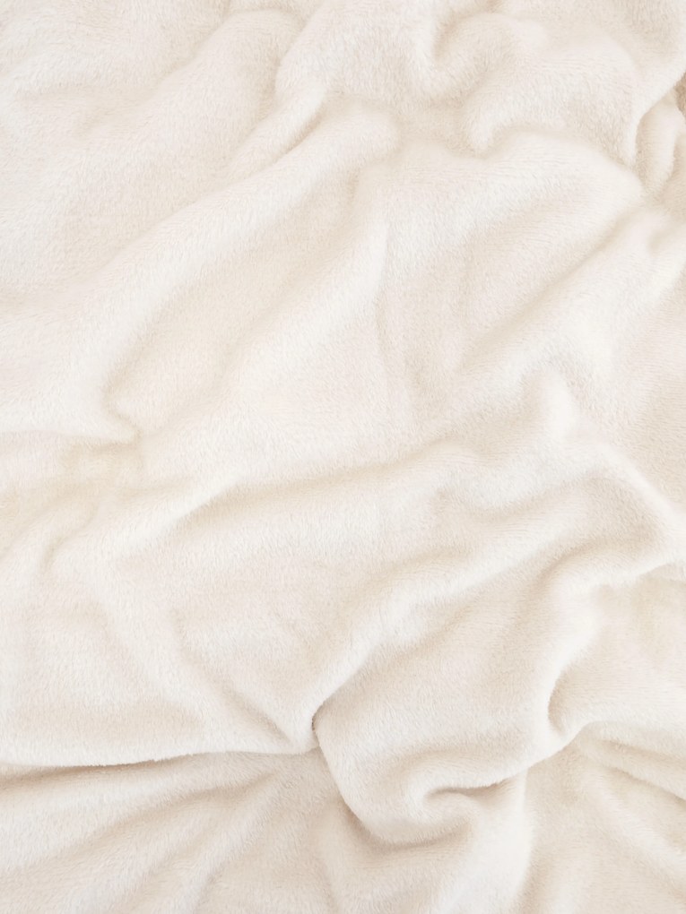 Baránková deka mikroplyš Exclusive 150 × 200 cm – Laura prírodná