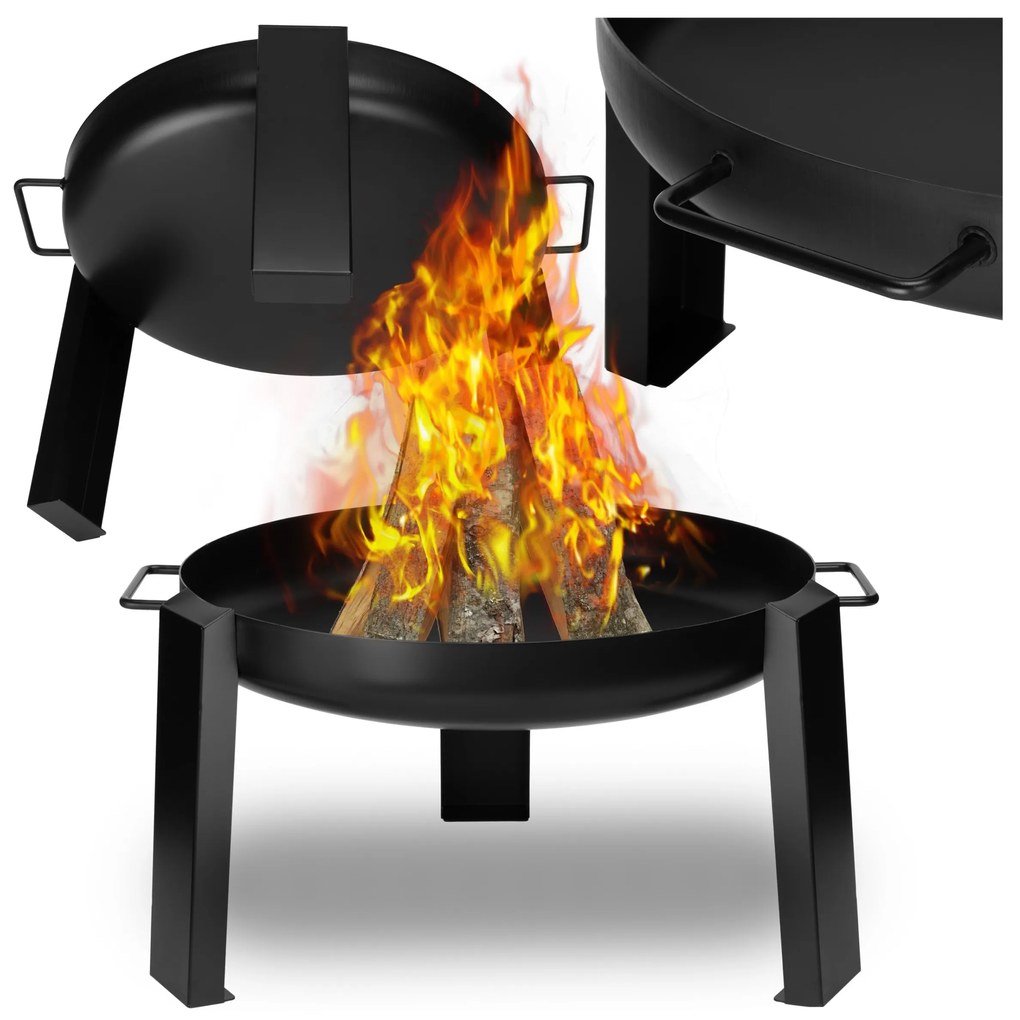 Oceľové záhradné ohnisko HOGAR 60 cm čierne