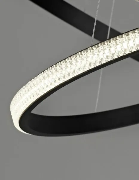 LED luster Nager 59 čierne
