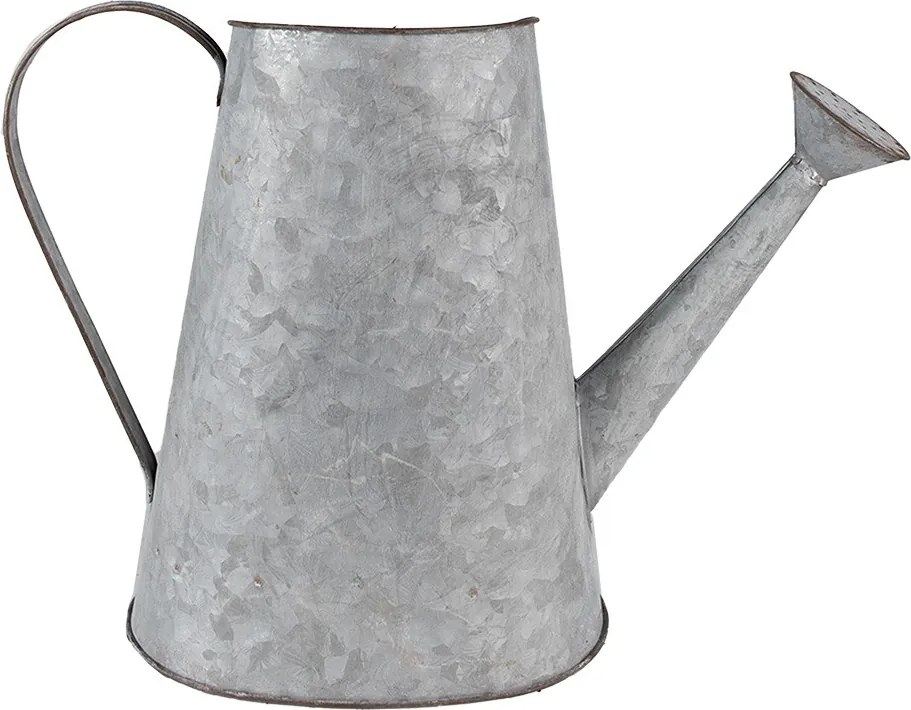 2ks plechové antik obaly na kvetináče v tvare kanvy v saku - 40*16*29 / 32*14*24 cm