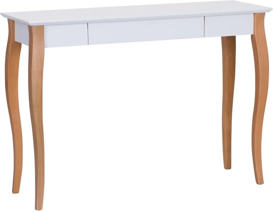 Biely písací stôl Ragaba Lillo, dĺžka 105 cm