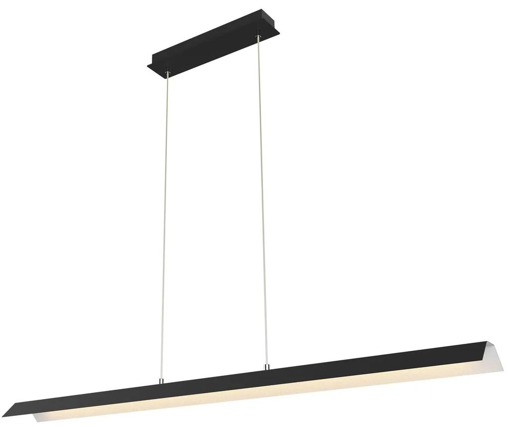 CLX Závesné dizajnové LED osvetlenie nad jedálenský stôl CROTONE , 30W, denná biela, čierne