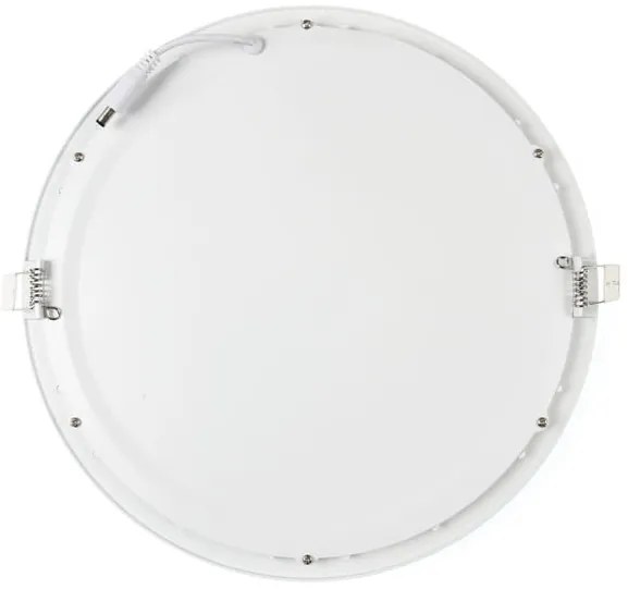BERGE LED panel kruhový - 300x300x17mm vstavaný - 24W - 230V - 1900Lm - teplá biela