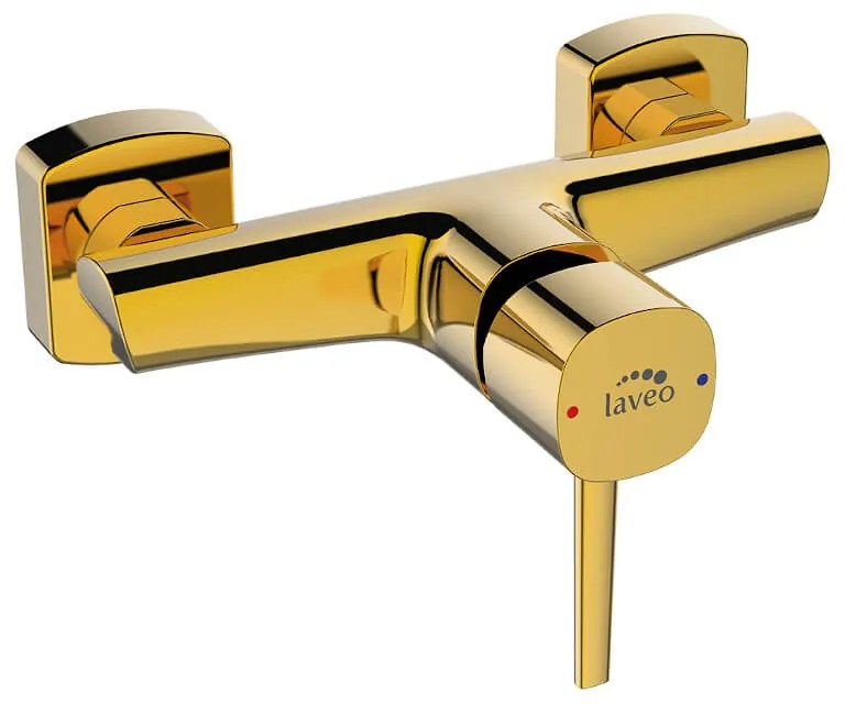 Laveo Pola, nástenná sprchová batéria, zlatá lesklá, LAV-BAP_G40D