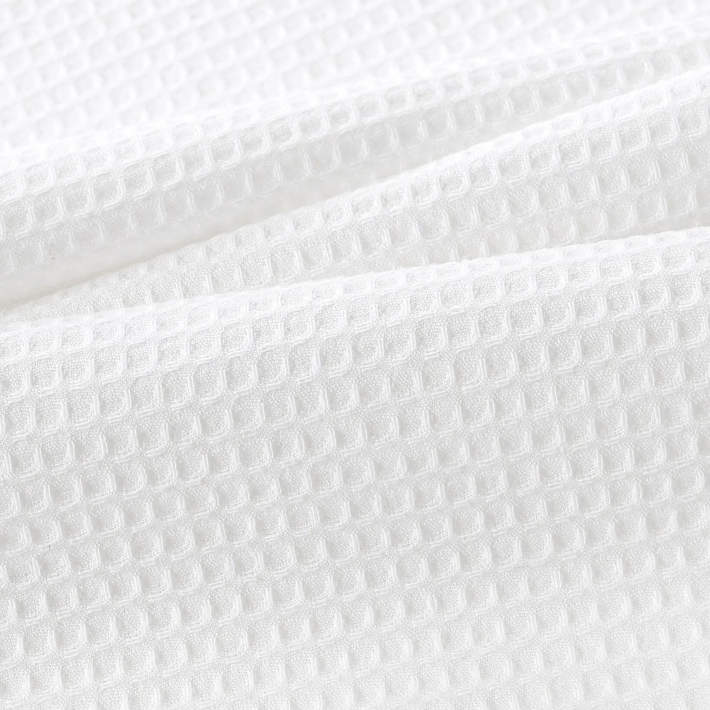 Goldea vianočná kuchynská vaflová utierka s výšivkou - imelo na bielom 50 x 70 cm