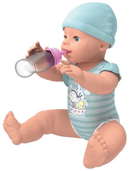 Playtive Cikajúca bábika Toni, 40 cm (tyrkysová) (100367685)