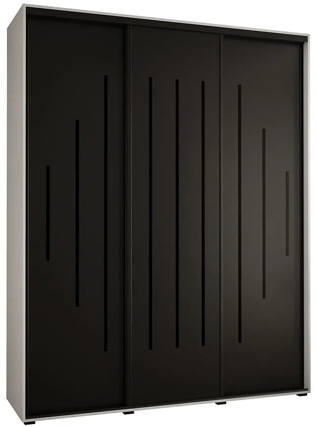 Skriňa 45 Canaris 12 190 biela/čierna/čierna