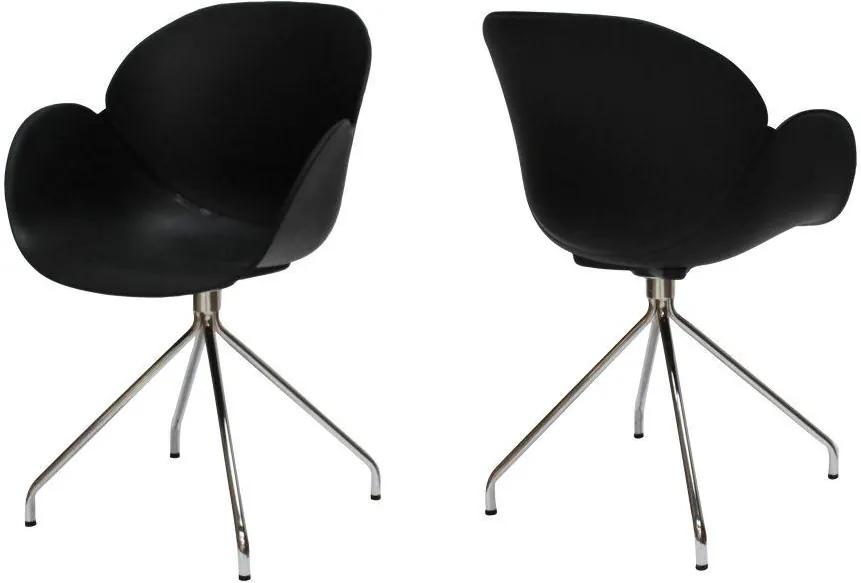 Dizajnová stolička Olive II / čierna