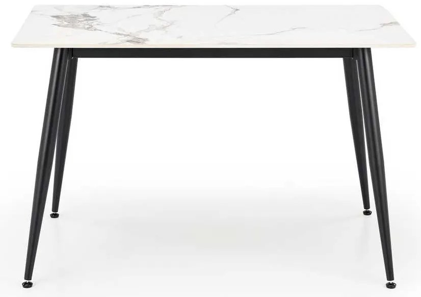 Jedálenský stôl Webster 120 cm, mramor / čierna