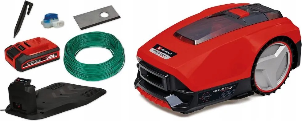 Freelexo Smart 750 Robotická Kosačka Na Trávu 3413811 Dve Zóny 3Ah Einhell