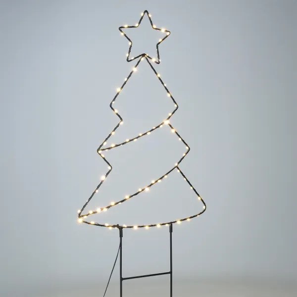 Brilagi - LED Vonkajšia vianočná dekorácia LED/3xAA IP44 68x29 cm stromček