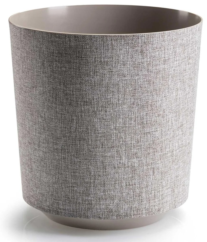 PLASTOVÝ KVETINÁČ ALOE TX 25,5X27 CM BÉŽOVÁ