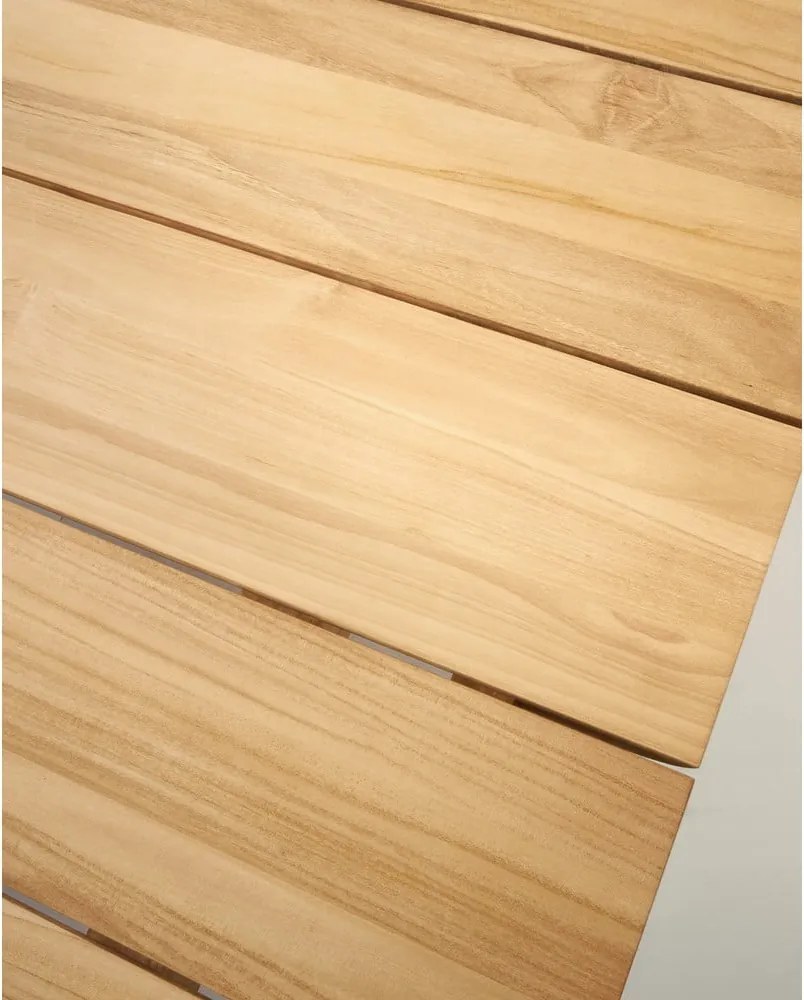 Záhradný jedálenský stôl z tíkového dreva 102x220 cm Icaro – Kave Home