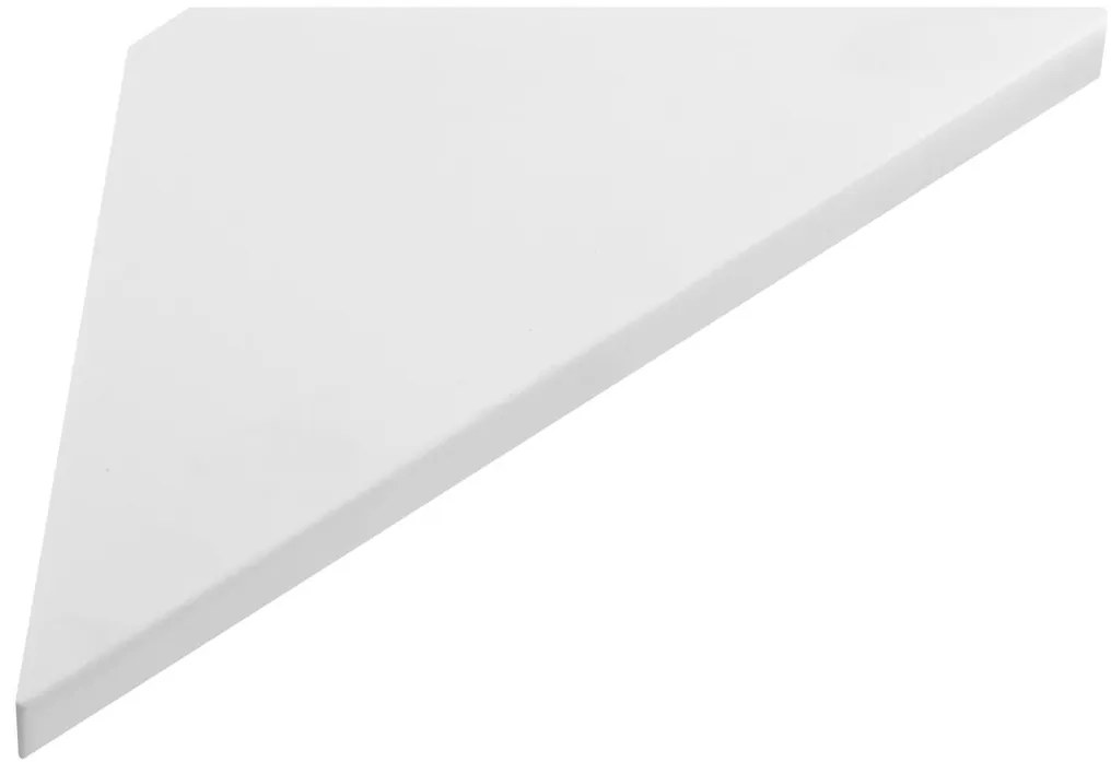 Sapho Sapho, ABELINE rohová polica Rockstone 250x250mm, biela matná, AE250-0101