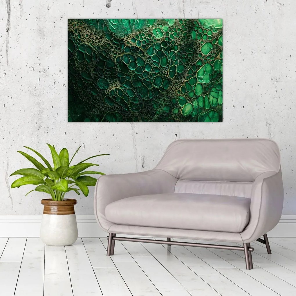 Obraz - Zelený mikroskopický záber (90x60 cm)