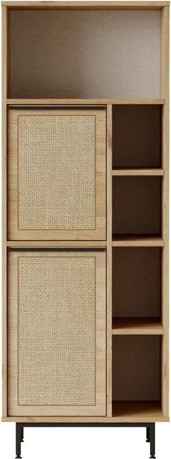 Kúpeľňová skrinka Houseland Dolby dub Castello/juta