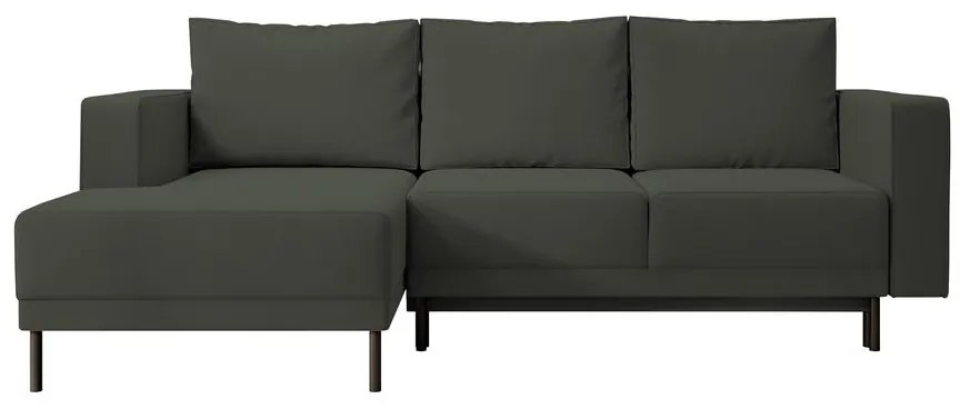 Rohová sedacia súprava Rodriguez mini (L) (zelená + čierna). Akcia -18%. Vlastná spoľahlivá doprava až k Vám domov. 1099553