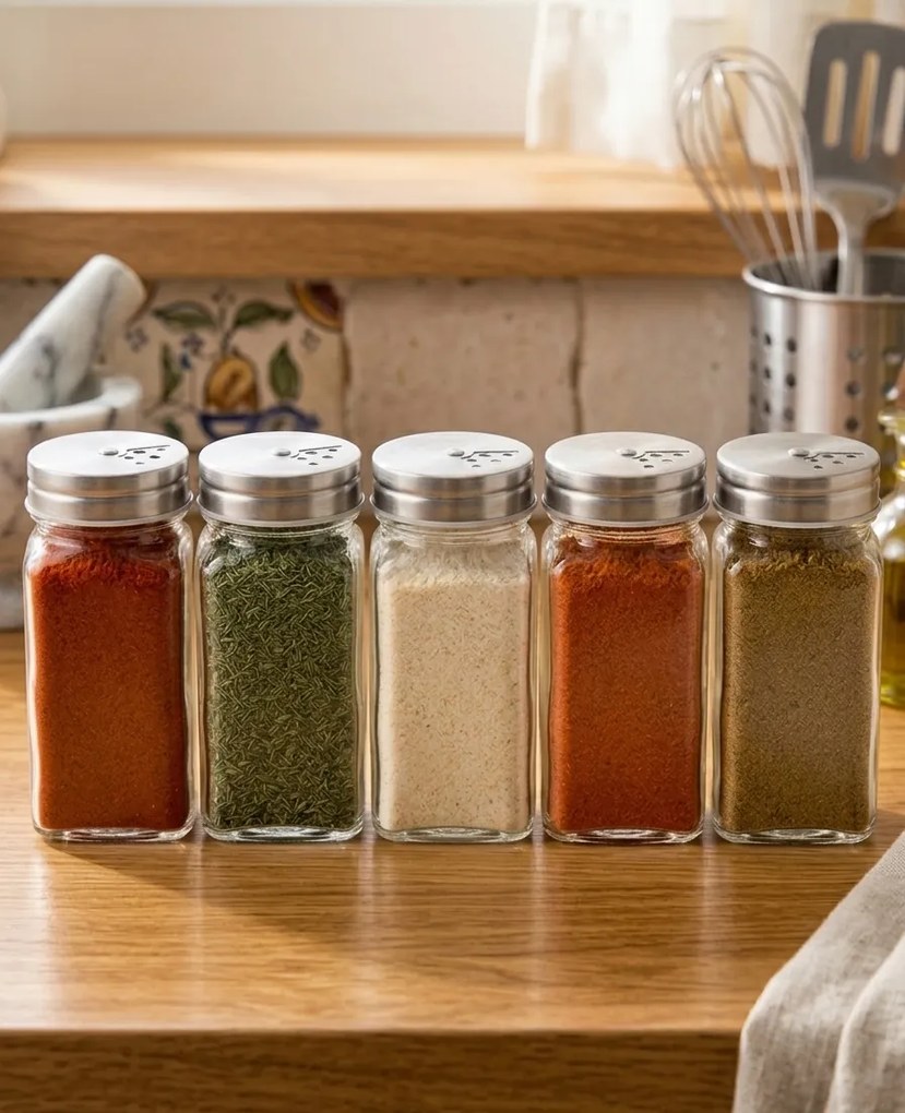 usporadejto.cz Sada 6ks hranatých kořenek DUST, 3 velikosti sypátka, 120ml