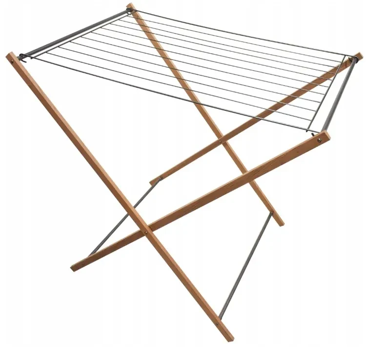 Erga Aurora Strong, drevený vešiak na sušenie bielizne 97,5x69,5x90 cm na postavenie, hnedá-čierna, ERG-SEP-1002SEPSULUNA