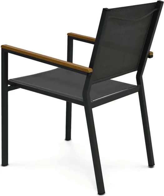 Záhradná stolička sivá AZC-L1303 GREY - drobná chyba z výroby