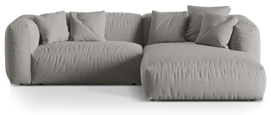 Svetlosivá modulárna rohová pohovka (pravý roh) Martina – Micadoni Home