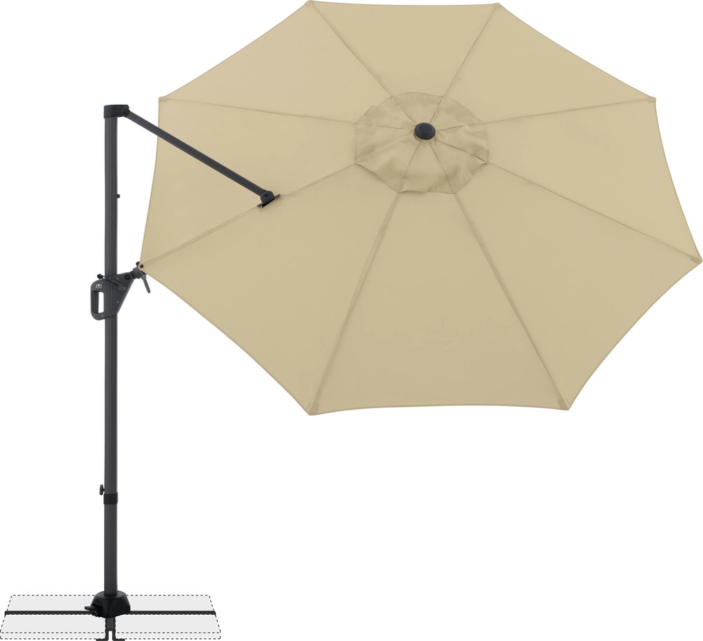 Doppler LIFE 310 cm – záhradný slnečník s bočnou tyčou