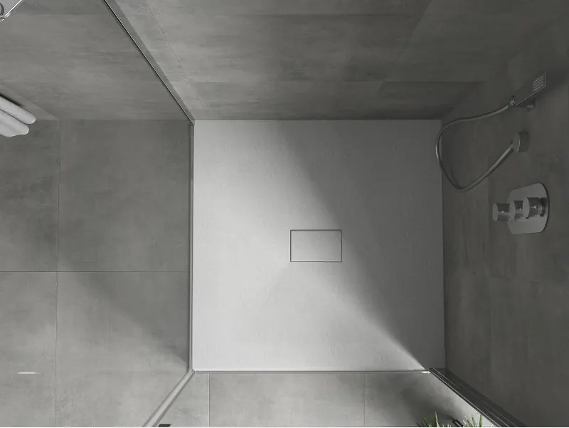 Mexen Hugo štvorcový sprchový kút SMC 100 x 100 cm, biely - 42101010