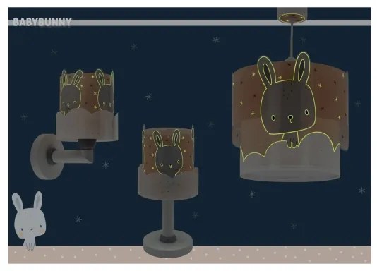 Dalber 61151S - Detská lampička BUNNY 1xE14/40W/230V oranžová