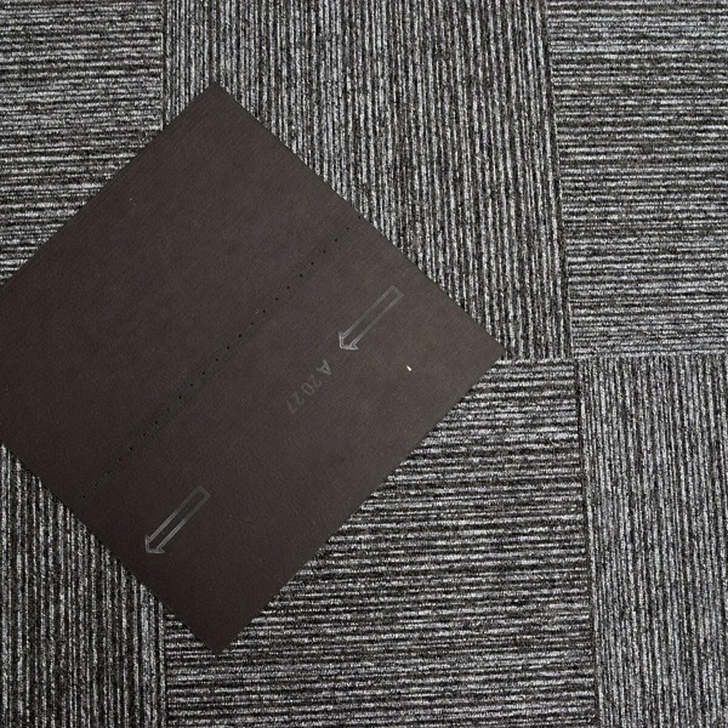 Tapibel, Kobercový štvorec Coral Lines 60345-50 šedo-čierny 50 x 50 cm, chodba / predsieň