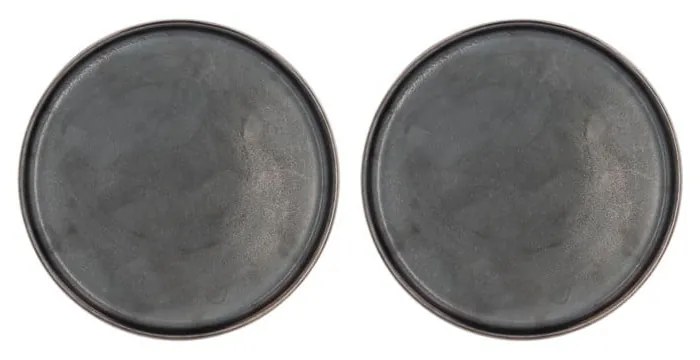 Čierne dezertné taniere v súprave 2 ks ø 20.8 cm Fjord - Villa Collection