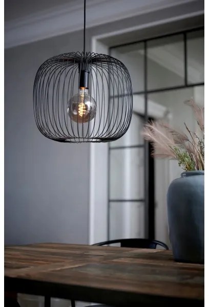 Nordlux - Luster na lanku BERONI 1xE27/60W/230V čierny pr. 40 cm