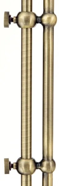 Orion Stl 12-1188/1 - Stojacia lampa OLD LAMP 1xE27/40W/230V biela/mosadz