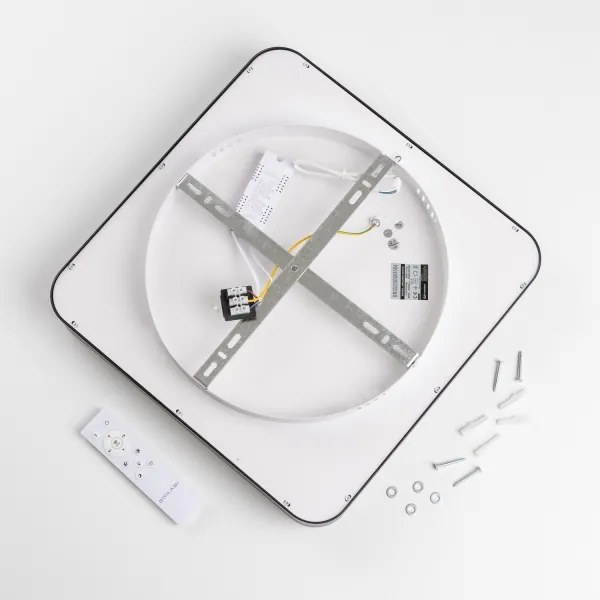 Brilagi - LED stmievateľné stropné svietidlo FALCON II LED/80W/230V 40x40 cm čierne + diaľkové ovládanie